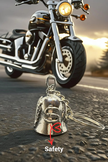 Angel Wings Guardian Bell for Motorcycles | Protective Lucky Bell Keychain – Biker Gift