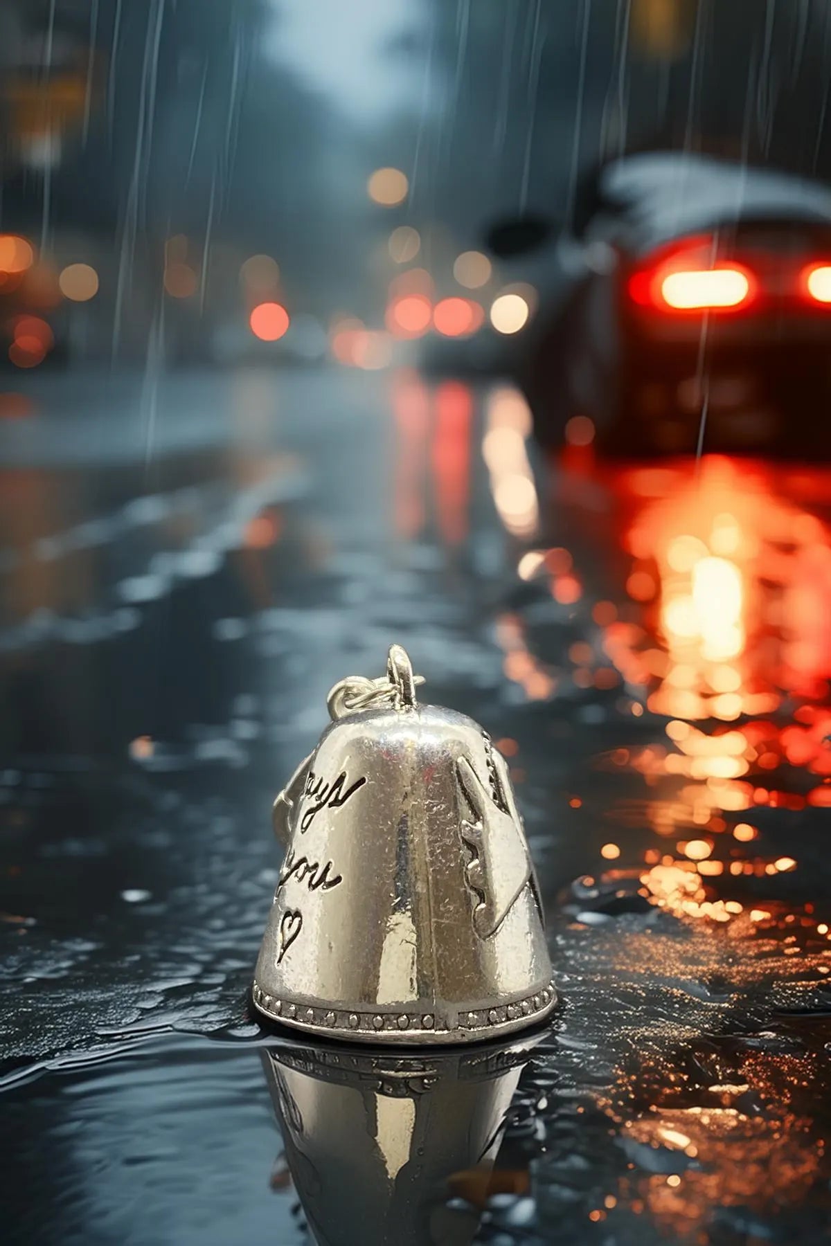 Always by Your Side Guardian Bell | Protective Motorcycle Lucky Bell Keychain – Rider Gift