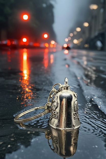 Come Back Safe Guardian Bell for Motorcycles | Protective Lucky Bell Keychain – Biker Gift