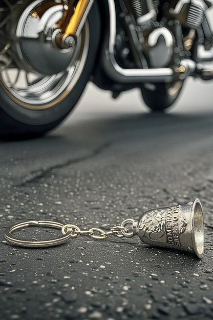 Come Back Safe Guardian Bell for Motorcycles | Protective Lucky Bell Keychain – Biker Gift